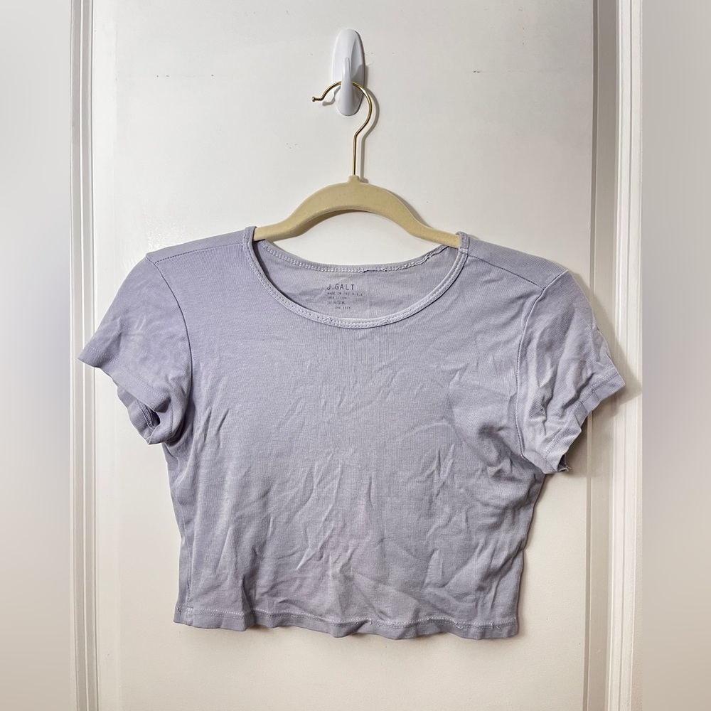 John Galt Lilac Crop Top